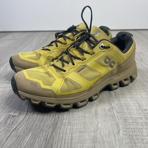 On Running Shoes Cloudventure Mens Sz 8 Brown Yellow Trail Running Shoes Fall L